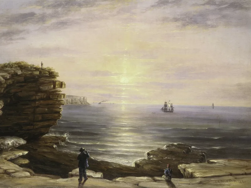 1806-George Edwards Peacock - Mattina a Heads Port Jackson